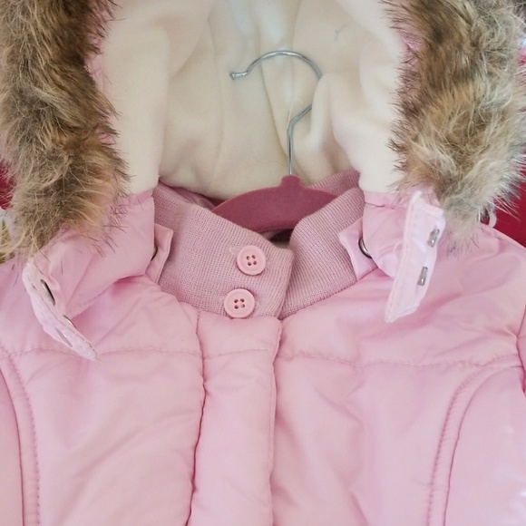 Baby Gap Girls Fleece Lined Puffer Jacket - Picture 3 of 8